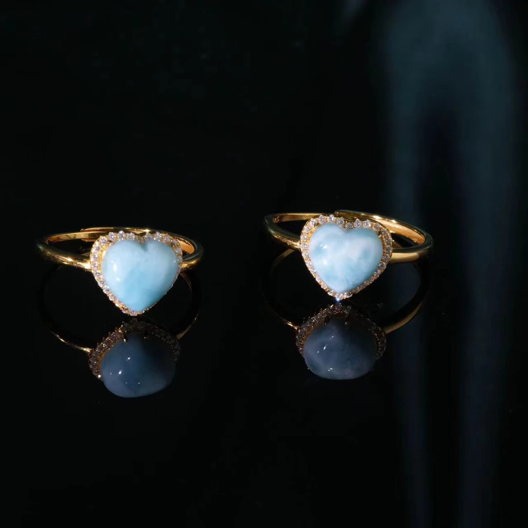 【初见好物】S925银海纹石戒指28-MD-MCL154X40【多样性发一件】