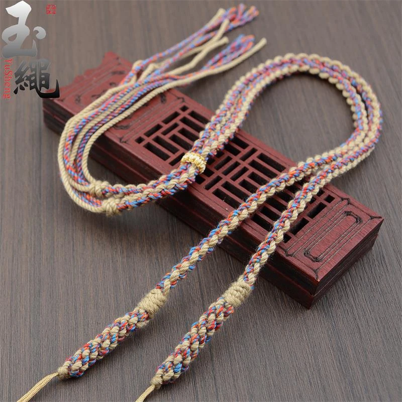 新款唐卡棉线吊坠绳手工编织项链绳转运珠挂脖绳横穿蜜绳子