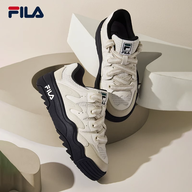 Fila/斐乐ROSETTA摩登2025春秋季斑斓鞋低帮休闲运动鞋F12W411204