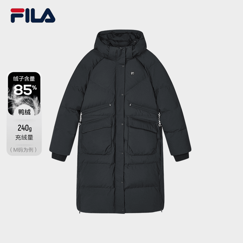 Fila/斐乐女款冬季时尚休闲舒适保暖百搭长款羽绒服 F11W344912