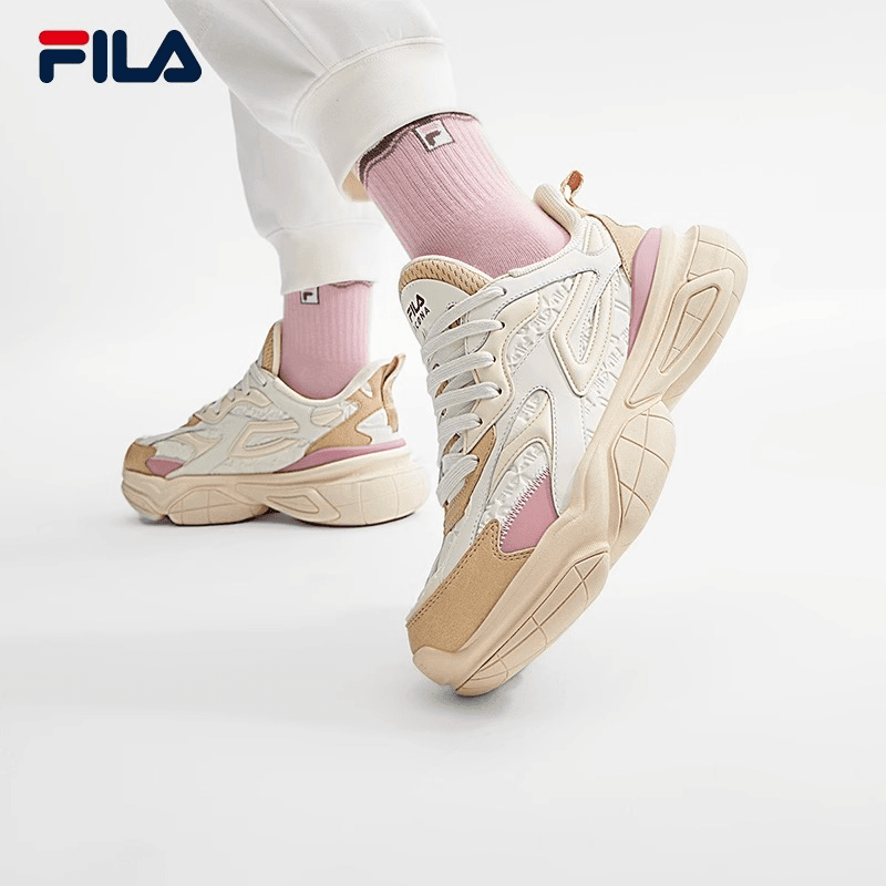 Fila/斐乐复古百搭女子原子鞋秋冬新款运动休闲老爹鞋F12W343103F