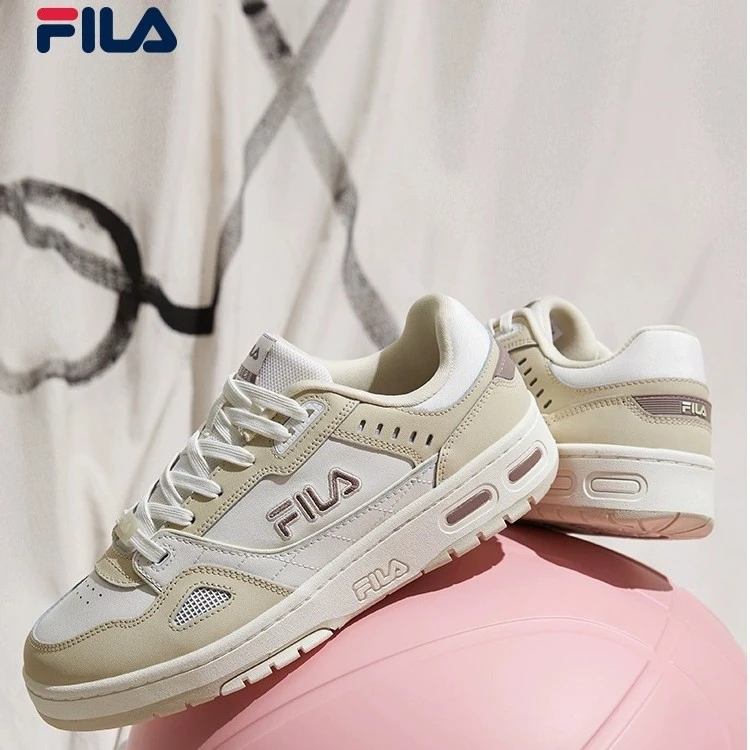 FILA斐乐情侣板鞋时尚百搭秋季经典低帮篮网小白鞋女鞋F52W332699