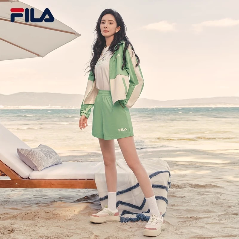 Fila/斐乐【杨幂同款】短裤2025秋季款宽松 百搭休闲裤F11W