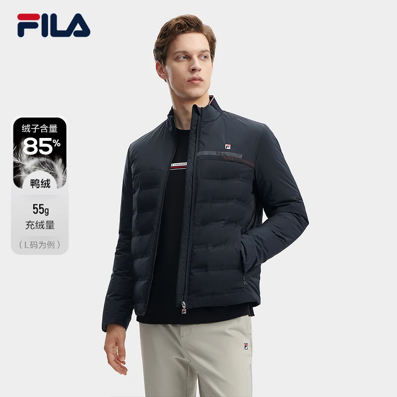 Fila/斐乐男装经典保暖舒适冬款百搭商务羽绒服 F11M341905
