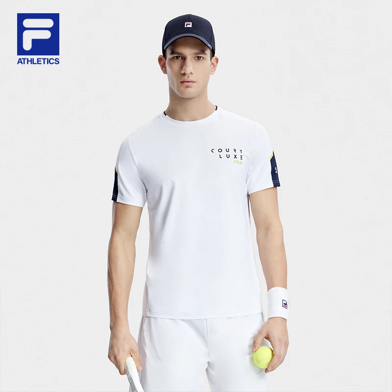 Fila/斐乐男士【弹力耐磨 速干透气】23年夏新百搭T恤A11M333104