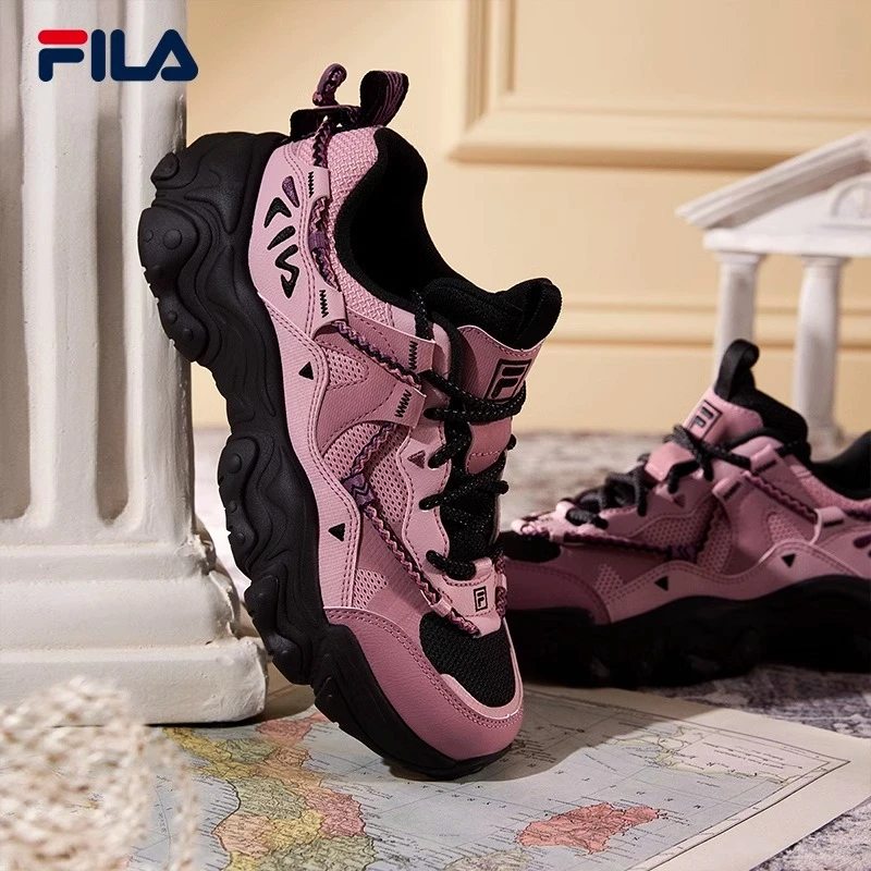 【流光风】【猫爪五代】斐乐女鞋厚底增高老爹鞋夏网面透气运动跑步鞋