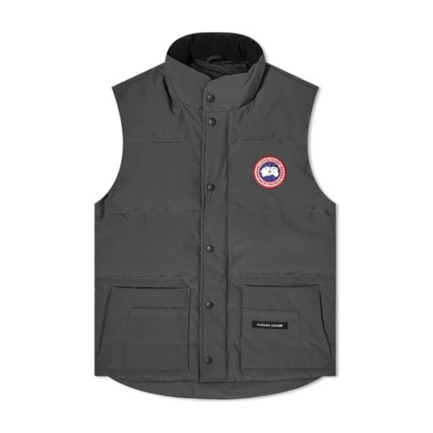 全新未使用 加拿大鹅 Canada Goose2054M66 经典羽绒马甲石墨灰色