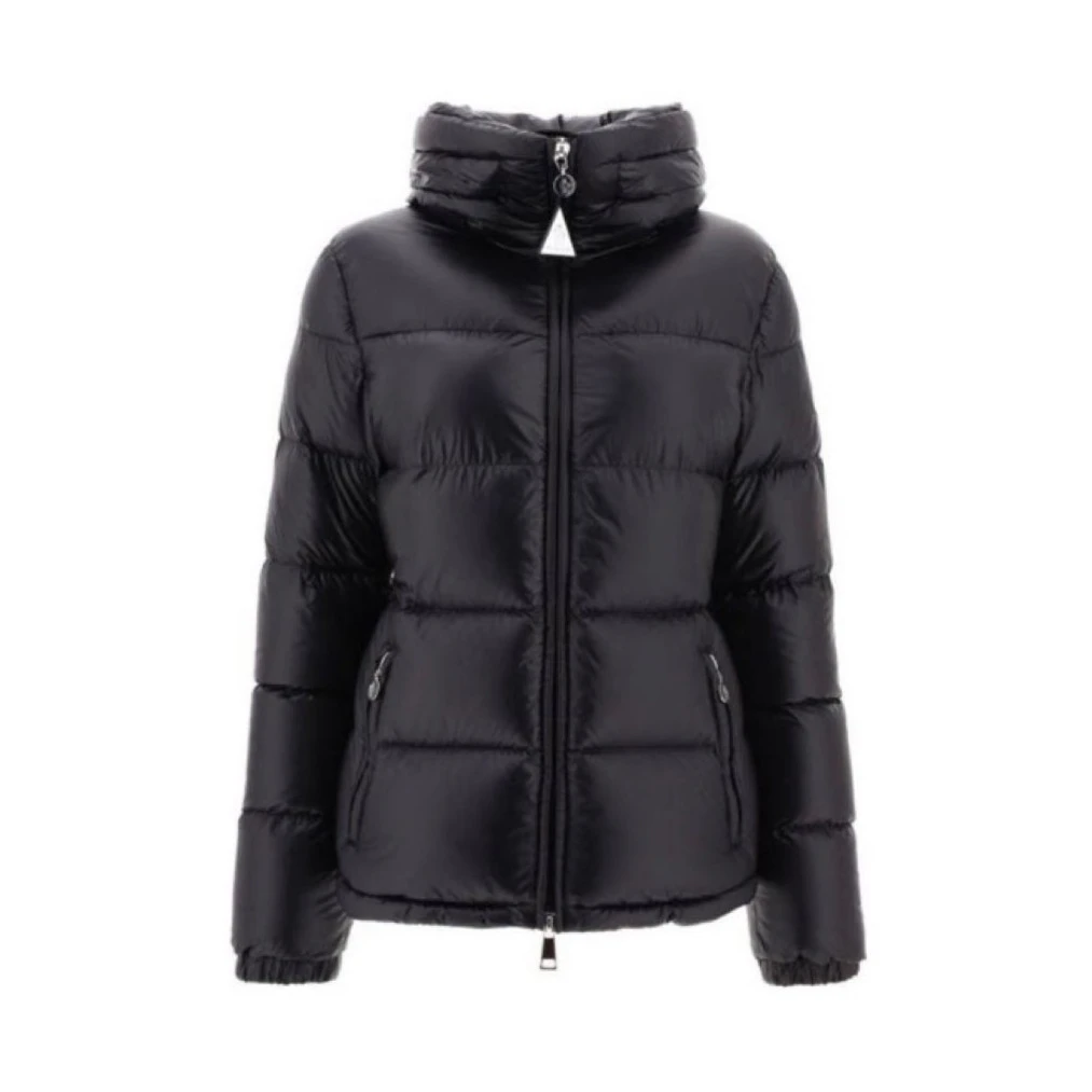 全新未使用 MONCLER 蒙口 DOURO 立领白鹅羽绒服外套女款 黑色