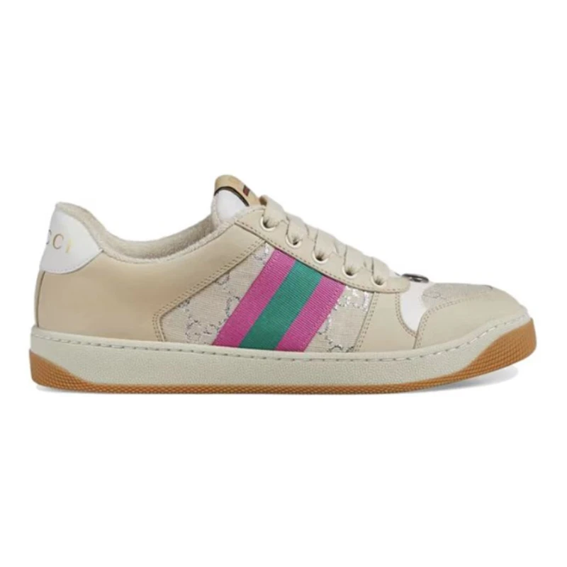 全新未使用 GUCCI/古驰 Screener系列 GG珐琅 织带 运动鞋 女款