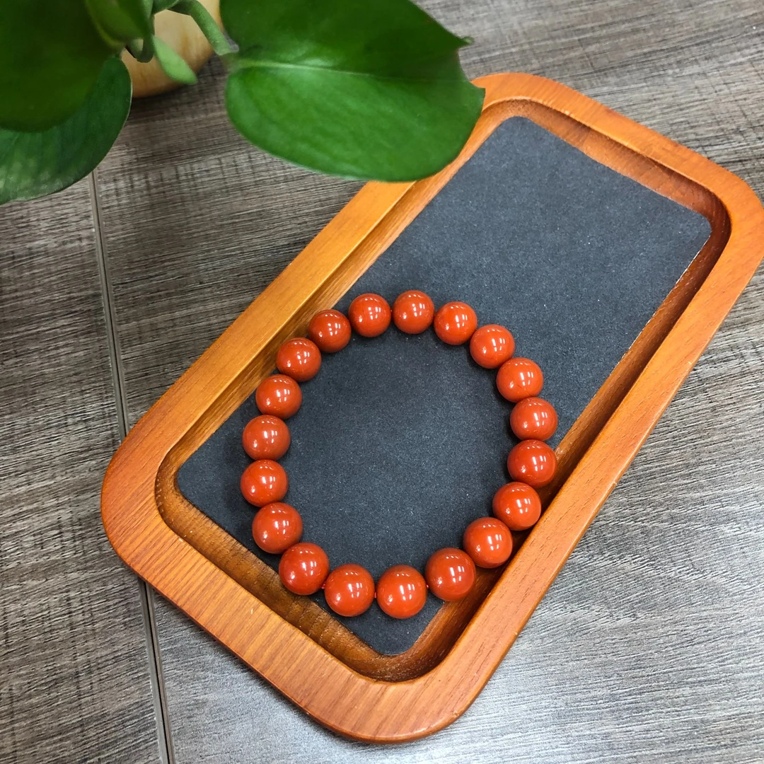 天然南红手串尺寸卡11mm-2380