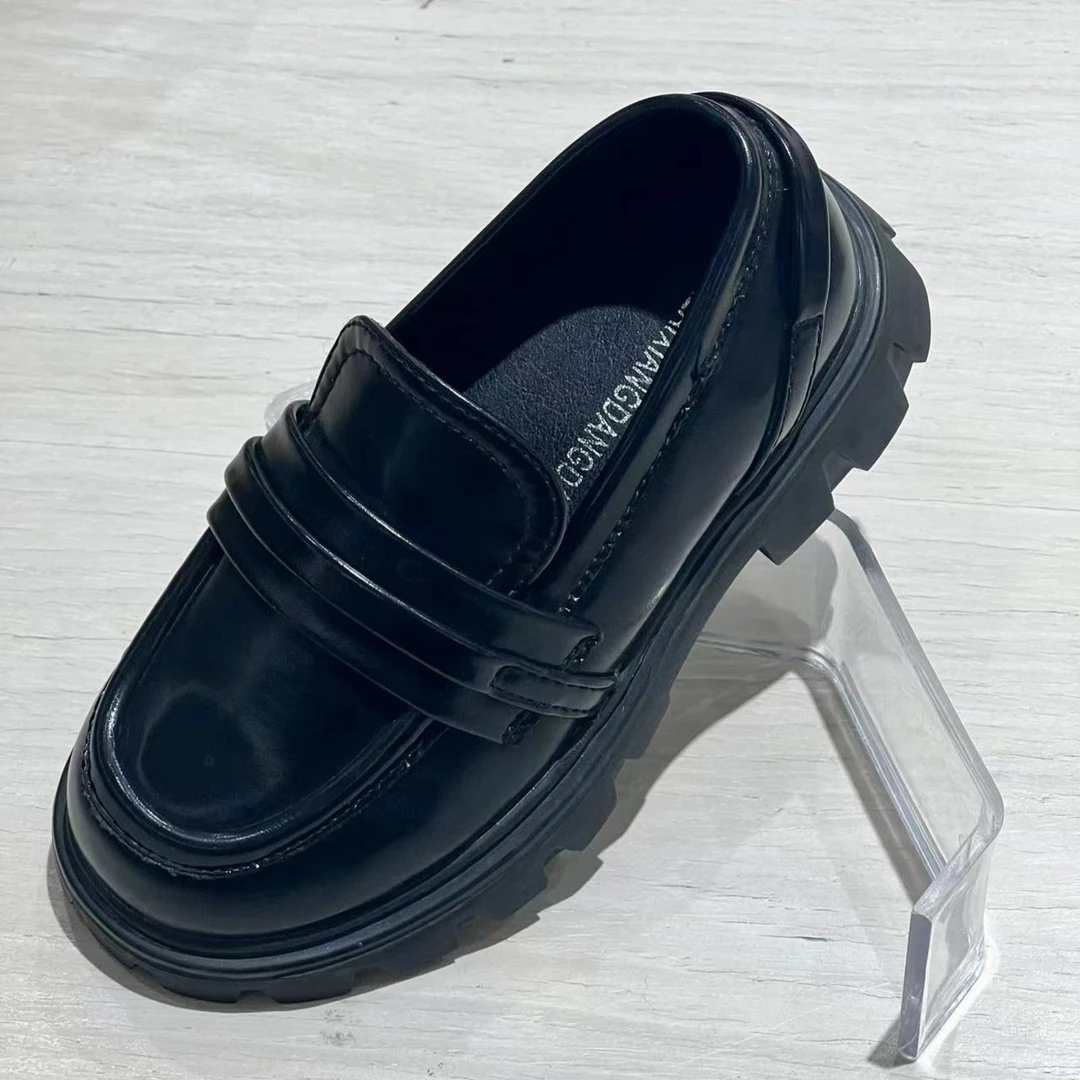 【新疆包邮】60370皮鞋男女童 简约 小皮鞋英伦风夏季 时尚百搭款