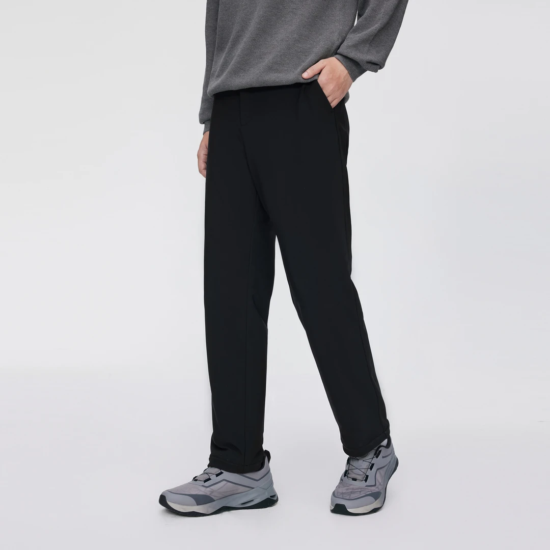 波司登24年冬季新款舒适时尚简约长款休闲裤外穿羽绒裤B40145147