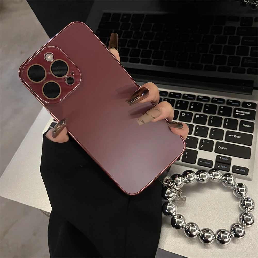新年红适用iPhone15手机壳磨砂苹果14promax带镜头膜13防指纹12硬