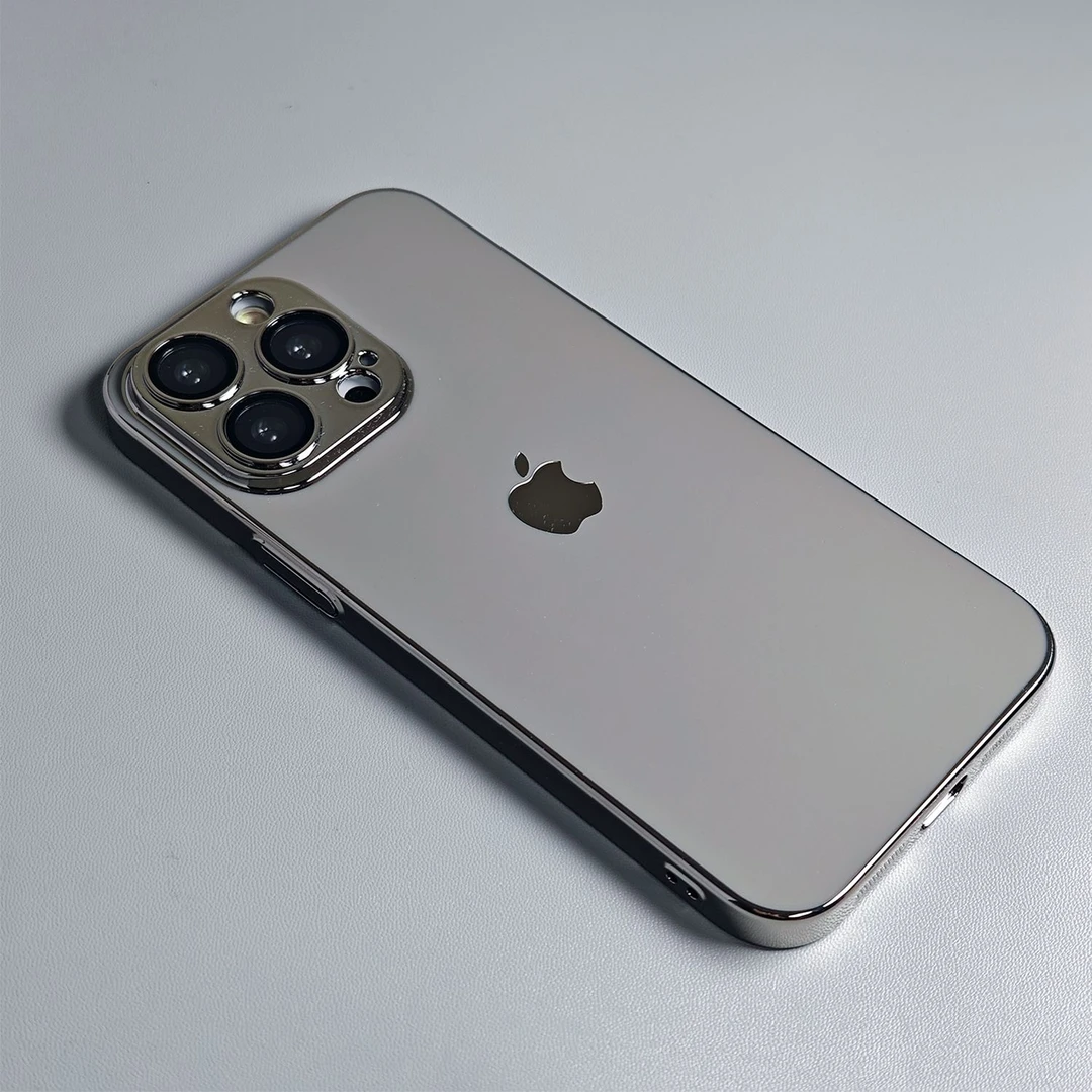 新款苹果15promax手机壳纯色电镀iPhone14硬壳镜头膜防尘13全包12