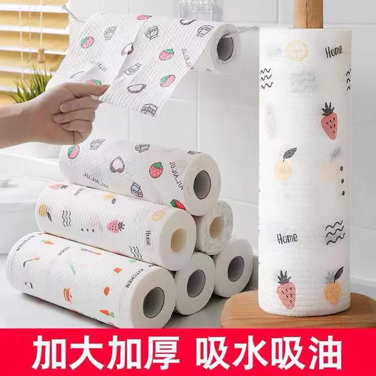 懒人抹布干湿两用厨房专用纸巾一次性抹布家用清洁不沾油洗碗布巾