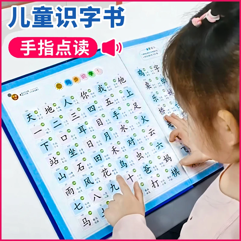 会说话的识字大王2000字有声点读4000字组词早教趣味识字书3-6岁