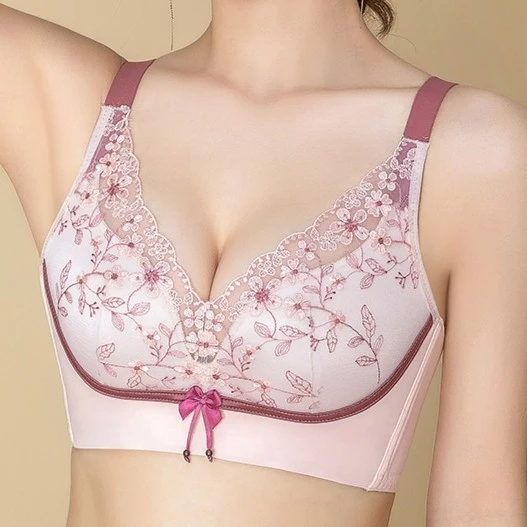 【丁香花】调整聚拢内衣无钢圈亲肤透气收副乳收侧乳精油按摩文胸