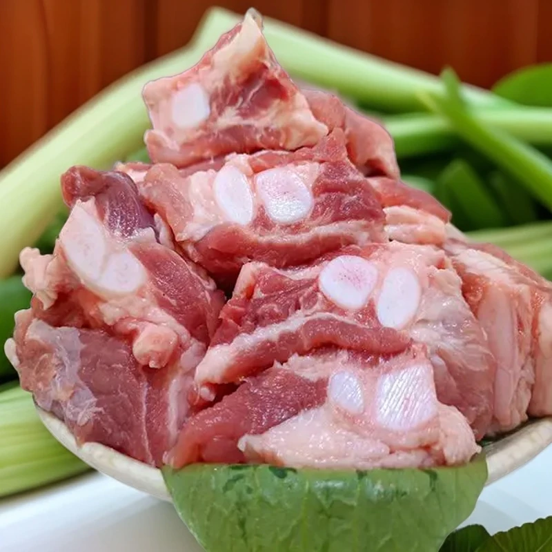 【顺丰包邮】中秋熬夜必备观赛猪胸骨带脆骨边的排骨冷冻卤煮饭店食