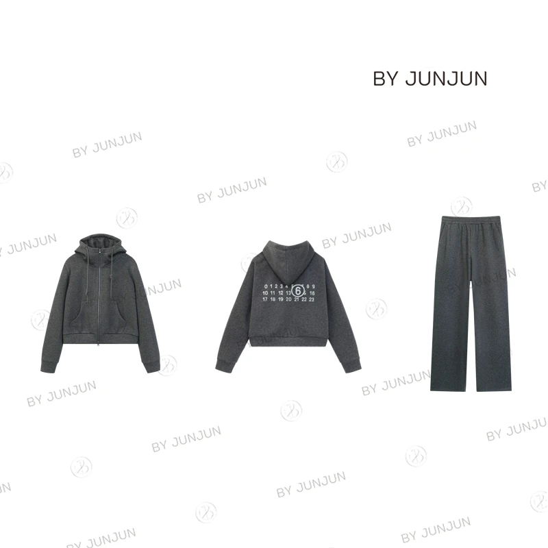 ByJunjun小众设计师 【伦敦街头】卫衣套装欧美休闲高级女装6268