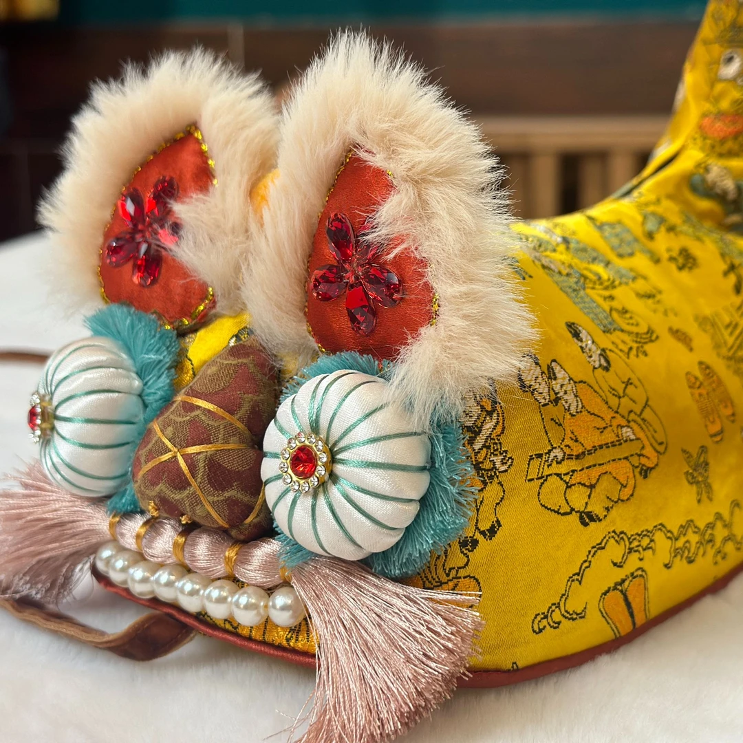 价格链接直播间看款传统手工虎偶包包民俗布扎工艺尽量干洗