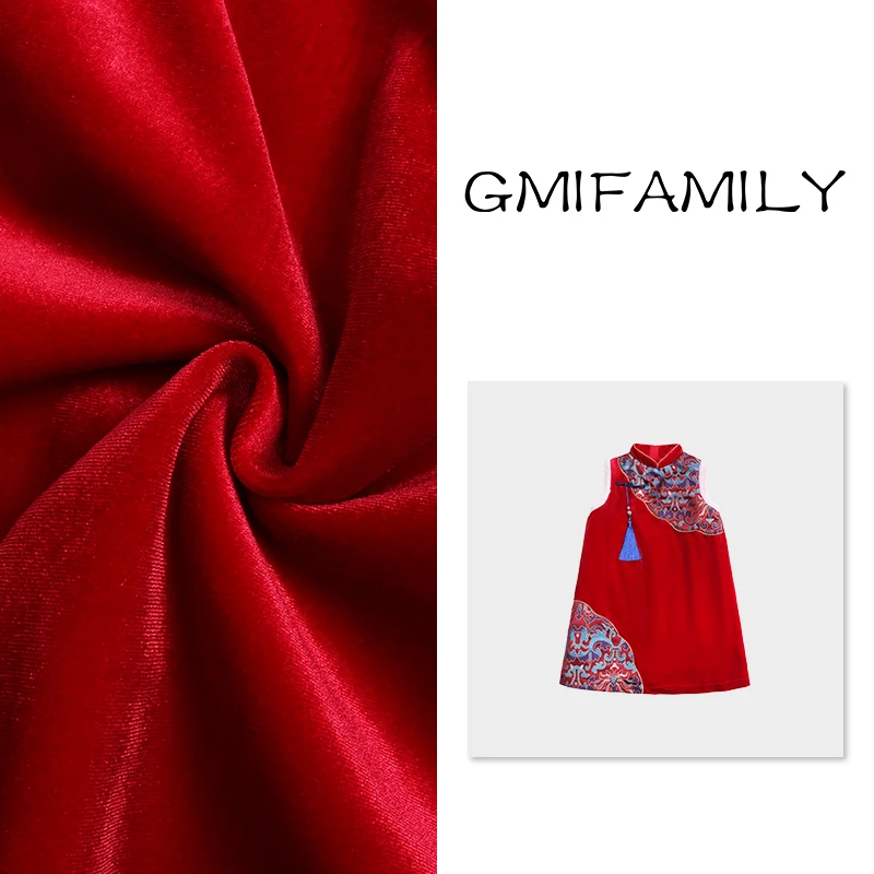 女童中国风汉服裙子改良旗袍裙冬季2025新款女孩拜年服节日礼服裙