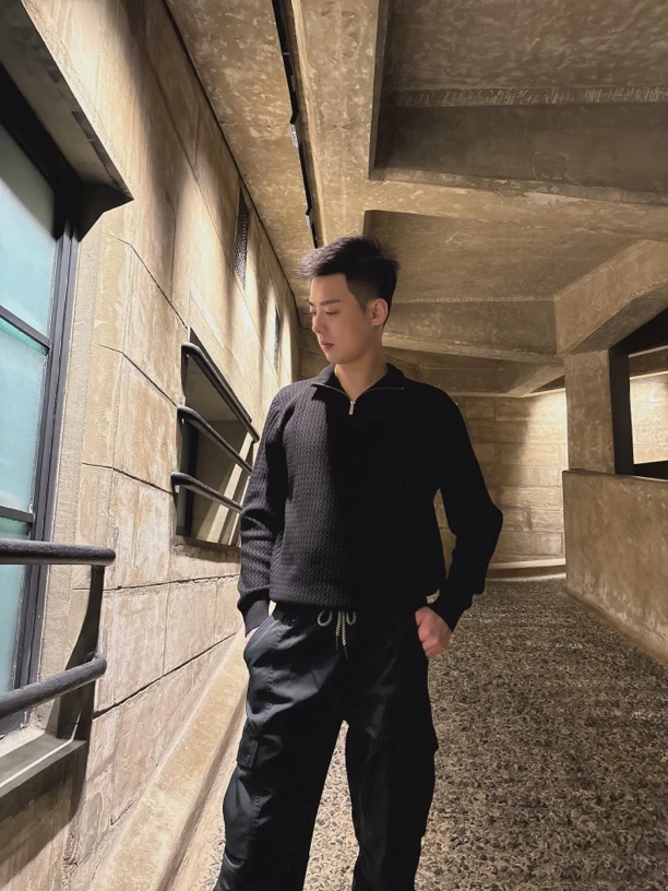 轻尘初静 男士针织毛衣