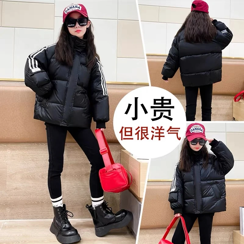 女童加厚棉衣2023年新款6-12岁15岁中大童保暖加厚爆款冬季棉袄