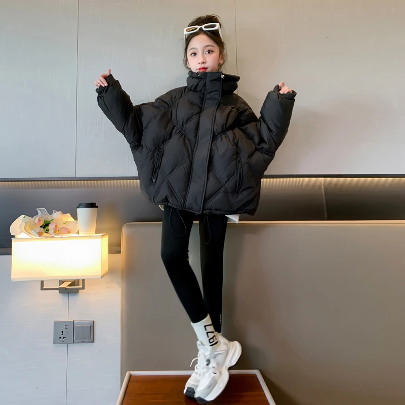 女童羽绒服冬季2023新款儿童加厚保暖白鸭绒外套中大童8-15岁冬装