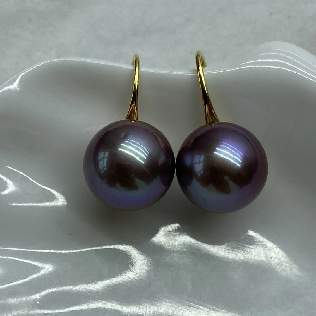 琪心淡水爱迪生紫珠珍珠高跟鞋12-13