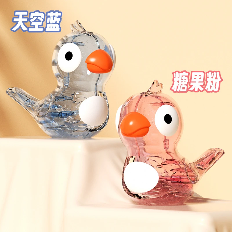 口哨儿童潮玩趣味水鸟口哨玩具加水透明口哨乐器玩具口哨鸟玩具