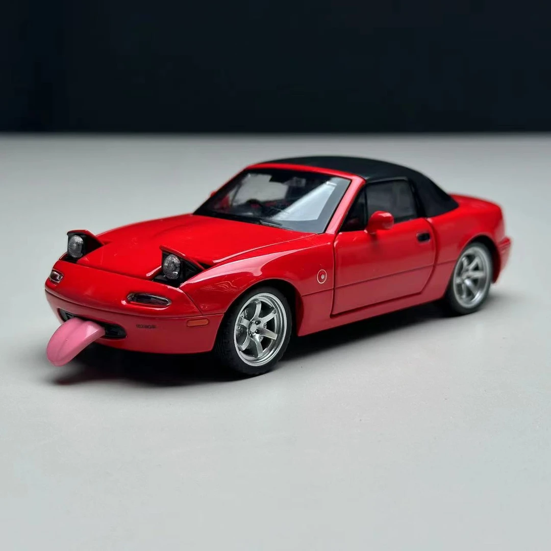 马自达 MX-5 合金汽车模型仿真声光回力车  摆件
