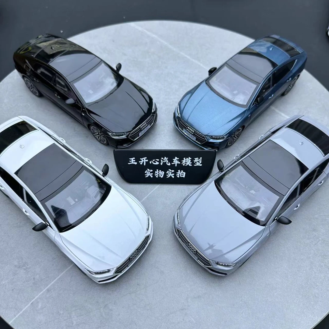 奥迪 A7 大掀背 带尾翼  汽车模型 车玩具炫酷避震展示合金仿真