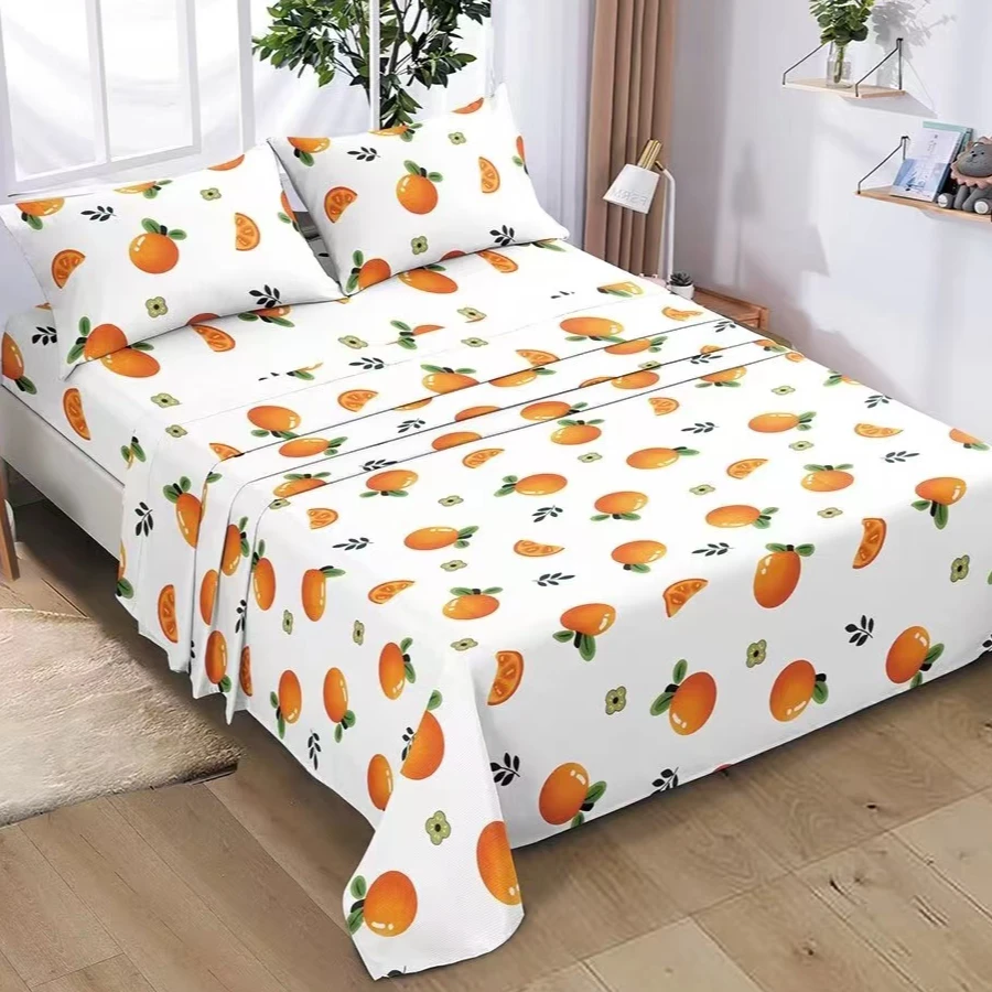 (夏日甜柠）加厚透气亲肤云小竹床单专用布料