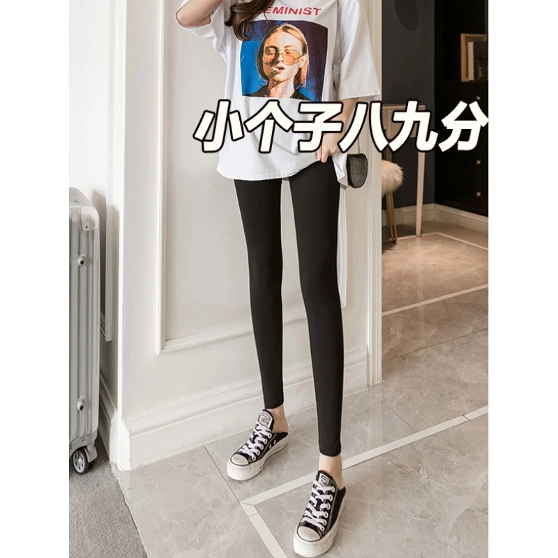 矮小个子孕妇裤子150cm八分九分打底裤子外穿冬季秋冬款加绒加厚8