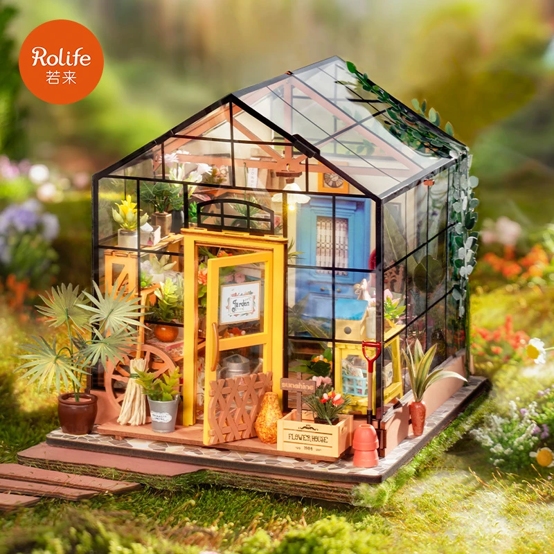 【凯西花房】【达人专属】若来DIY小屋木质拼装模型摆件礼物创意玩具