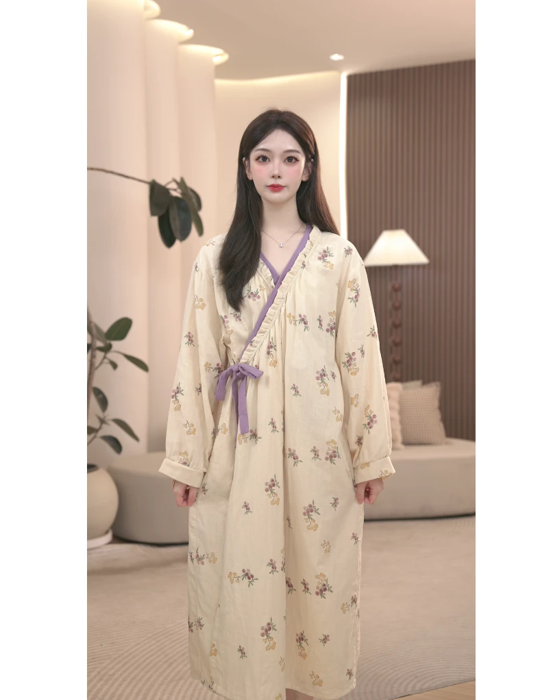 DM【枇杷露】高定设计款时尚家居睡裙XNN