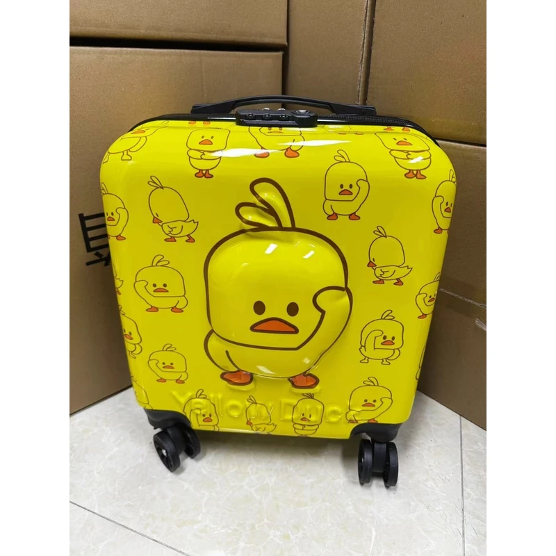 儿童拉杆箱新款学生行李箱万向轮3D立体PC旅行箱卡通小孩