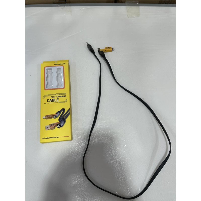 机甲四合一数据线适用于苹果PD 华为小米type-c快充线尼龙编织