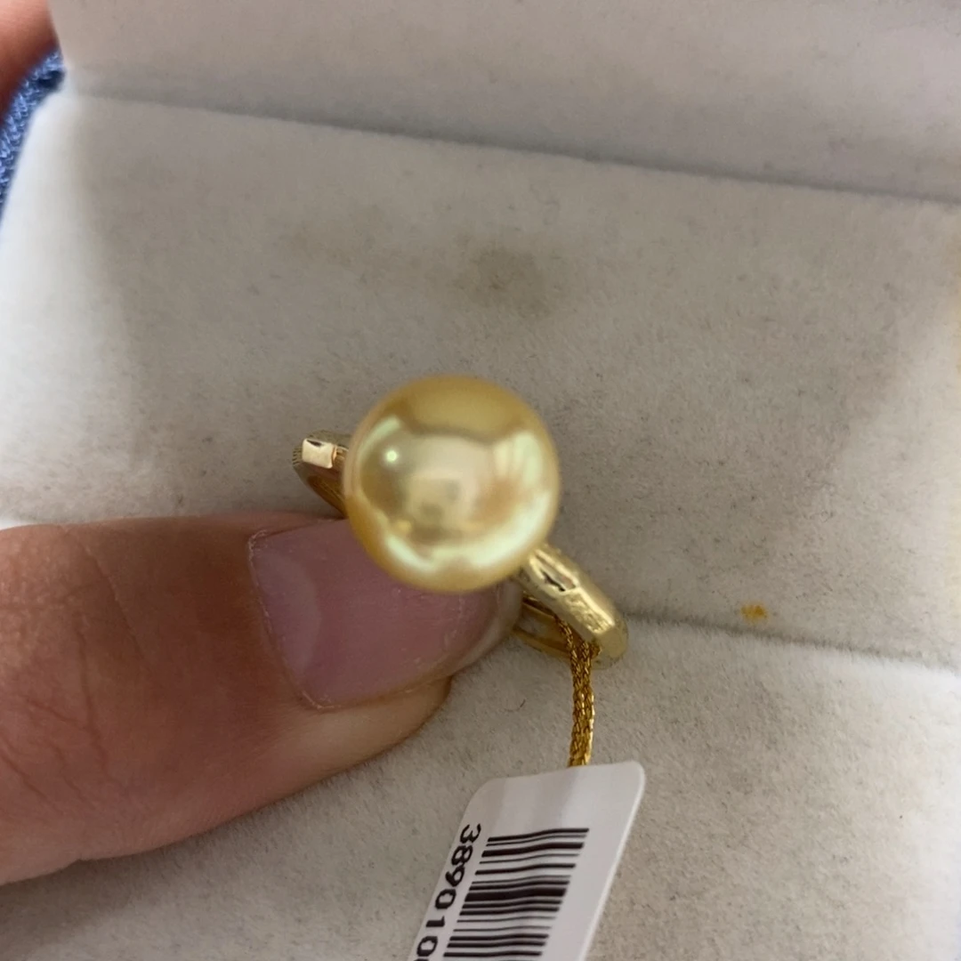 海水珍珠戒指银S925镶嵌