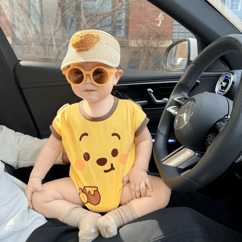 婴幼儿夏季短袖三角包屁连体睡衣纯棉薄款新生宝宝透气空调爬爬服