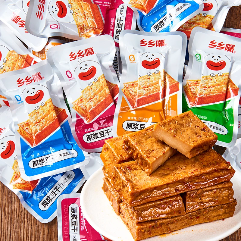 乡乡嘴厚豆干香辣卤豆腐干湖南武冈麻辣休闲小吃零卤制食品