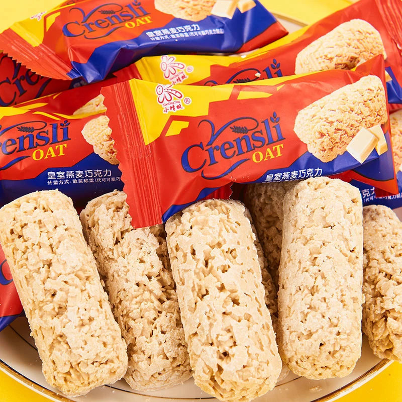 燕麦巧克力棒网红营养牛奶早餐散装饼干喜糖麦片酥休闲年货零食品