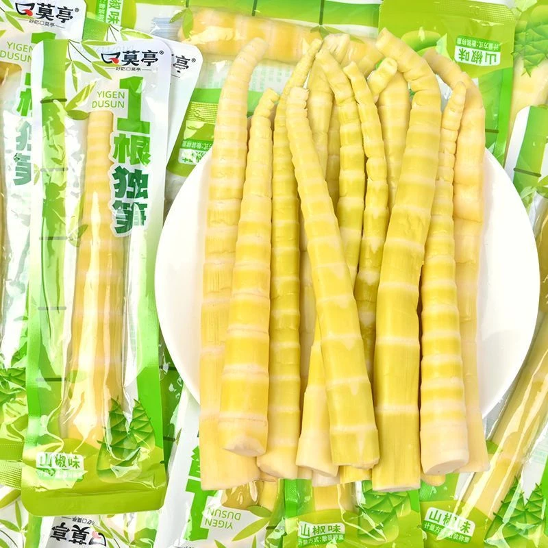泡椒山椒脆笋竹笋尖整根酸辣嫩笋干解馋下饭即食小包装小吃零食品