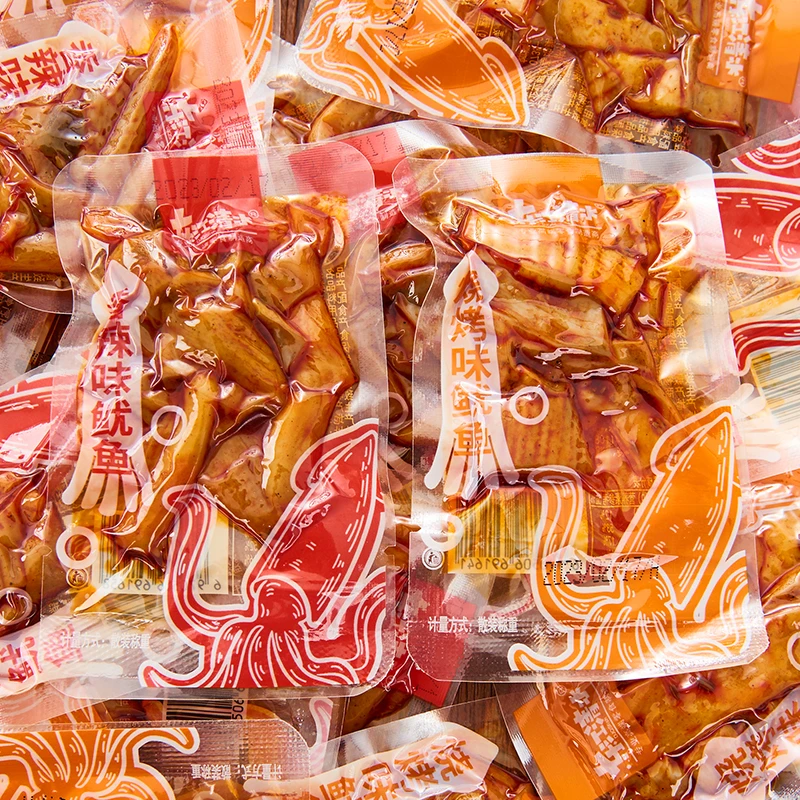 东江清水鱿鱼香辣铁板鱿鱼条湖南特产麻辣零食网红休闲零食品小吃