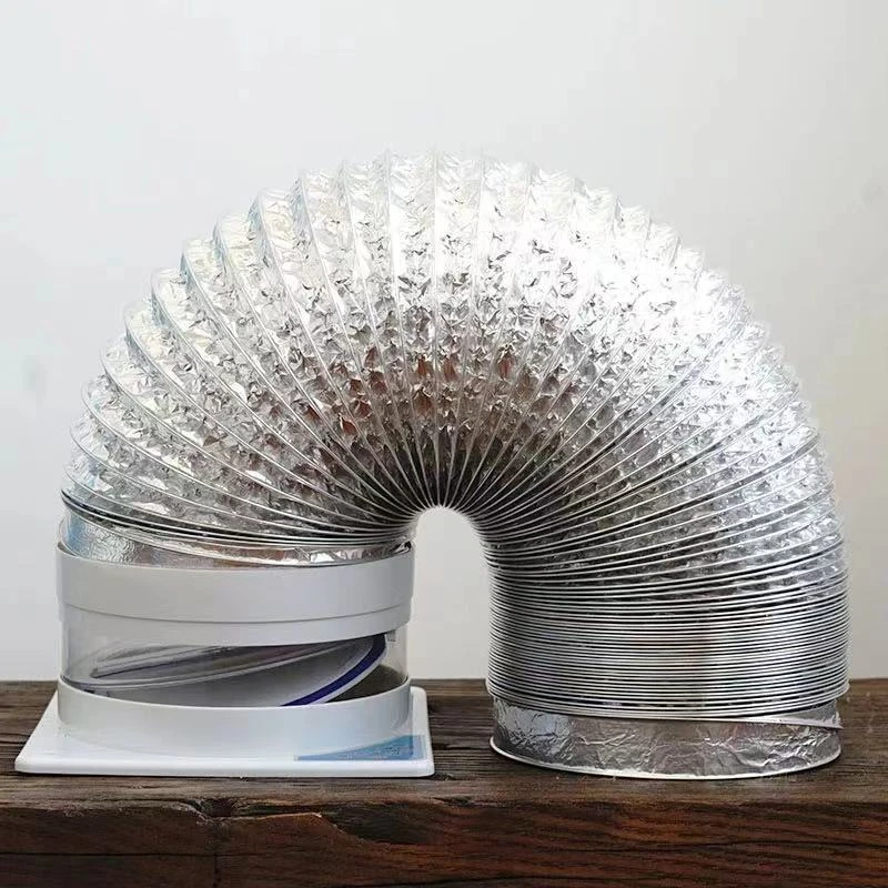 厨房抽油烟机排烟管铝箔双层加厚排气管烟管伸缩吸油烟机排风管