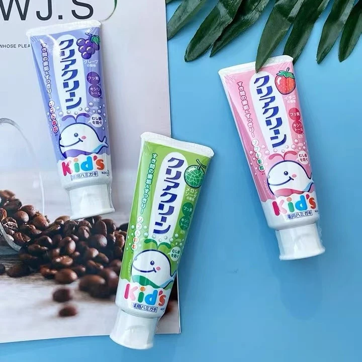 B-1   日本进口儿童牙膏防蛀牙水果味70g