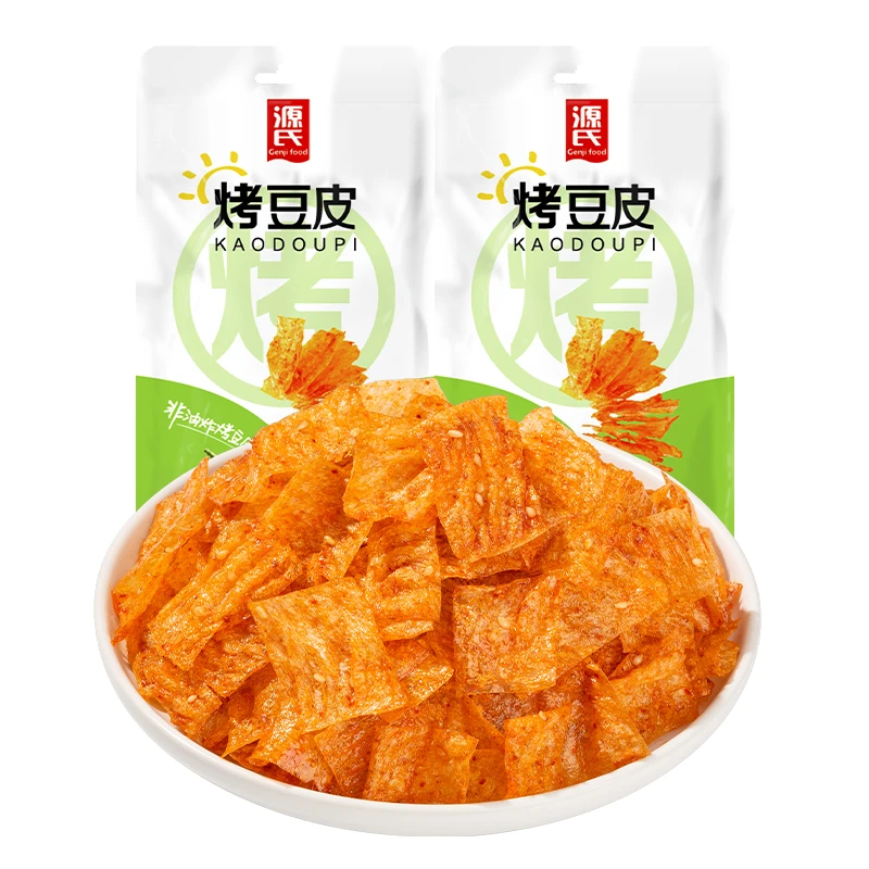 【新粉福袋】源氏65g烤豆皮,豆制品辣条香辣有嚼劲非油炸休闲零食