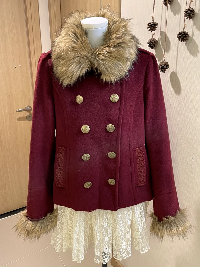 On9古着-秋冬季y2k涩谷辣妹外套加厚保暖时尚