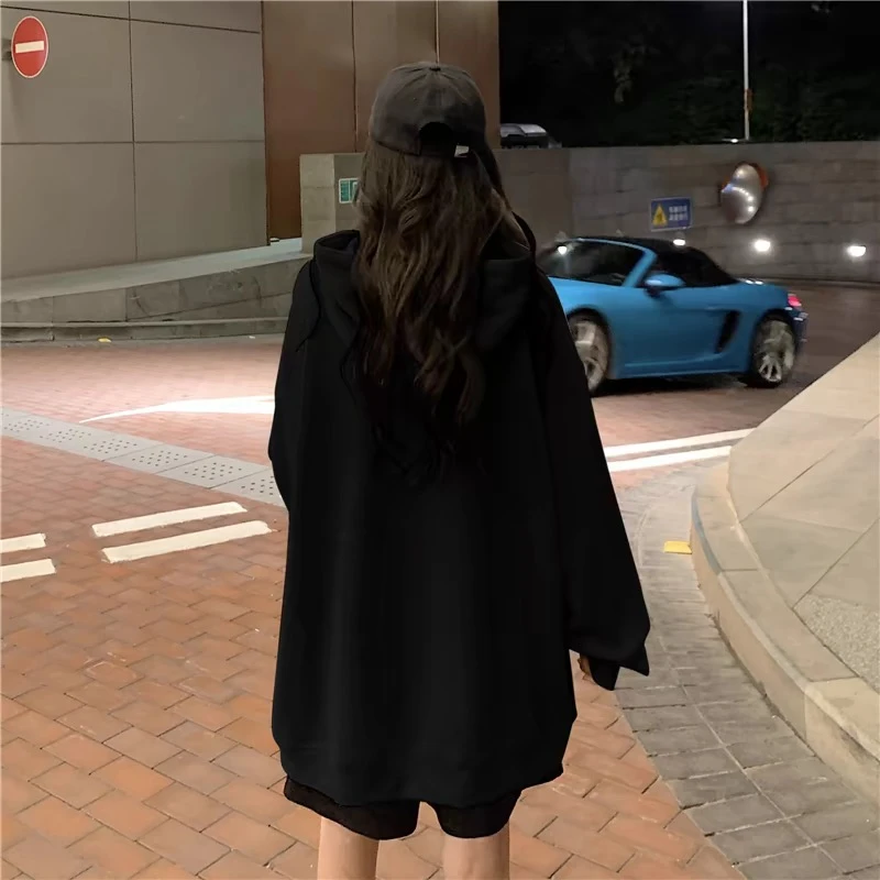 2 卫衣 连帽 黑色 女装