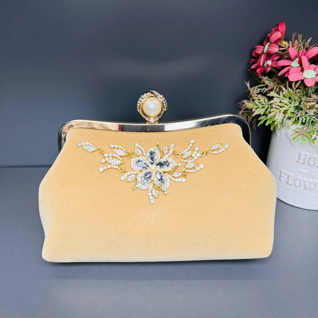 【SL】新款镶钻手提包气质名媛满钻宴会包时尚百搭单肩斜挎包女士包